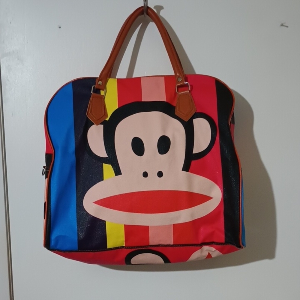 Paul Frank Colorful Monkey Print Bag